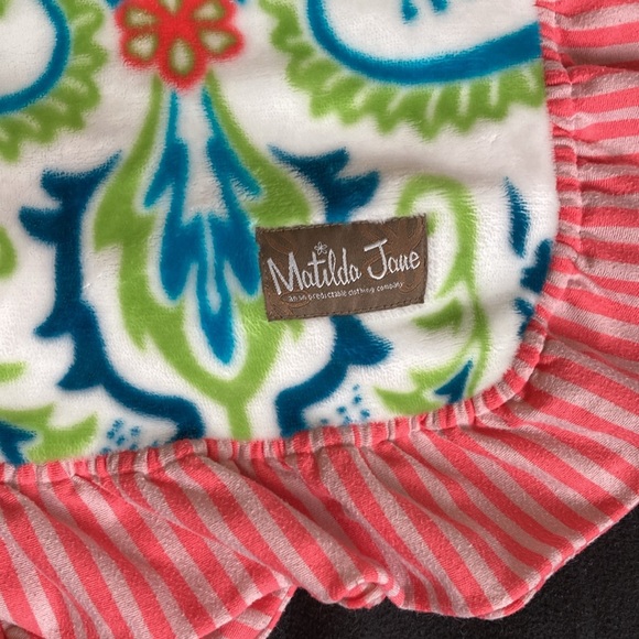 Matilda Jane Hard to Find Cora Paisley Fleece Blanket - Picture 2 of 5